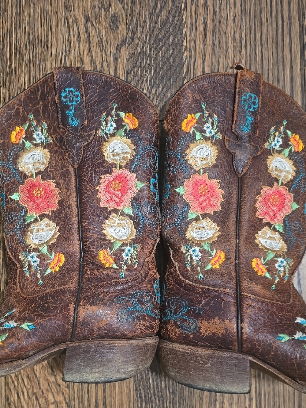 Macie Bean Little Girls' Size 2 Honey Bunch Western Boots - Pointed Toe - Picture 3 of 11